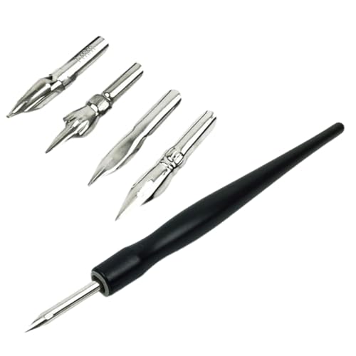 Operitacx 1 Satz Panel Linie Schlüsselband Stift für dekorative Kunst Stiftständer Etui skizzenstifte set zeichnen stifte set Zeichenstift Set handbemalter Stift Modellierstift Metall Black von Operitacx