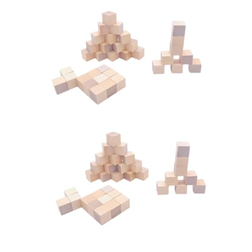 Operitacx 1 Satz Quadratischer Holzblock Kinder Holzspielzeug Holzbausatz Holzstücke Holzspielzeug Für Kinder Holzbrikett Kleiner Holzwürfel Würfel Selber Machen Kleiner Block Bambus 36st von Operitacx