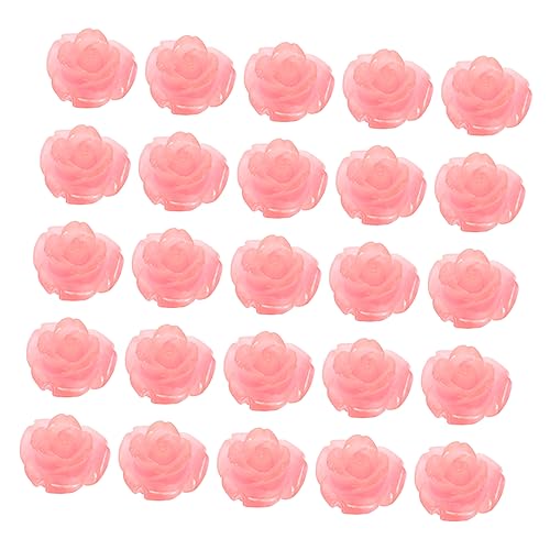 Operitacx 1 Satz Rosa Muschelperlen Rosa Ohrringe Charms Armbänder Rosenperlen Für Die Schmuckherstellung Rosa Schmuck Blumen-charm-perle Blumenohrringe Bettelarmband Charme Hülse 50 Stück von Operitacx