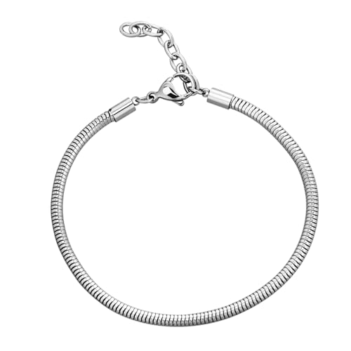 Operitacx 1 Satz Schlangenknochenarmband Schlangenarmband Für Damen Bettelarmbänder Für Damen Bettelarmbänder Für Mädchen Schlangenkettenarmband Schlangenschmuck Armbandschmuck Silver Karton von Operitacx