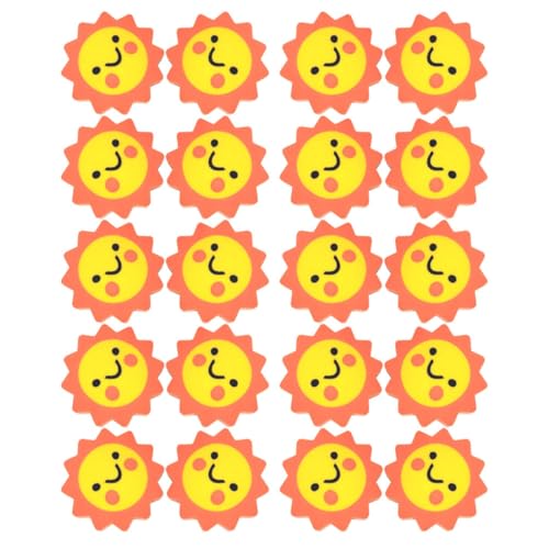 Operitacx 1 Satz Sonnenblumen-radiergummi Niedlicher Radiergummi Kleine Radiergummis Winzige Radiergummis Für Kinder Radiergummis Für Kinder Bulk Coole Radiergummis Orange 50 Stück von Operitacx