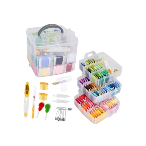 Operitacx 1 Satz Stickwerkzeug-set Kreuzstichpackungen Kreuzstich-set Stickgarn-kit Board-thread-zubehör Stickzubehör Stickset Mit Organizer Stickerei-kits Fadenschneider-kit von Operitacx