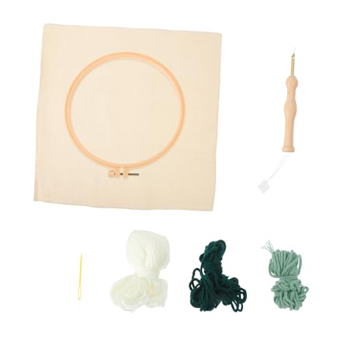 Operitacx 1 Satz Stochermaterialpaket Stanznadel-Starter-Kit Stanznadel-Sticksets Stanznadel-Kissen-Kit sticken für anfänger stickmuster Stanznadel-Kits Punch-Needle-Kits für Anfänger Metall von Operitacx