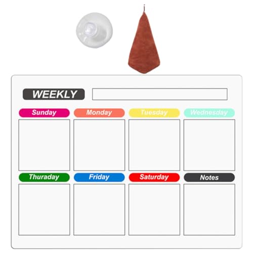 Operitacx 1 Satz Trockener Radiergummi Trocken Löschen Kühlschrankorganisatoren Und -aufbewahrung Weiße Tafel Wochenplaner Magnetisch Magnetisches Whiteboard Magnete Liste Veranstalter Stoff von Operitacx