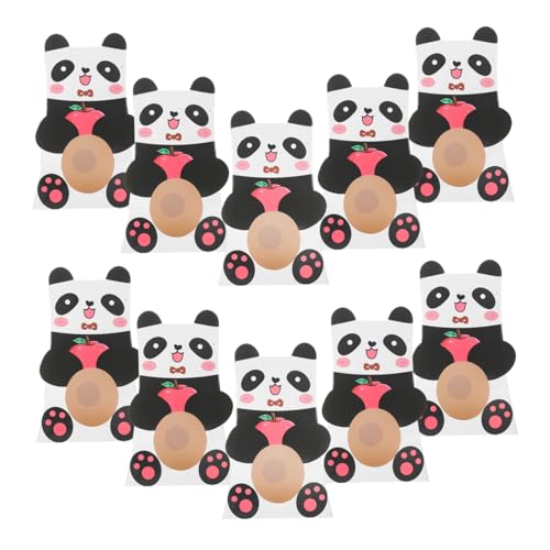 Operitacx 1 Satz Verpackungsbox Für Panda-süßigkeiten Rollenspiel-kits Klassische Bausätze Mini-panda Panda Süßigkeiten Box Panda-design Sandwichtüten Aus Papier Kekse Tasche 10st von Operitacx