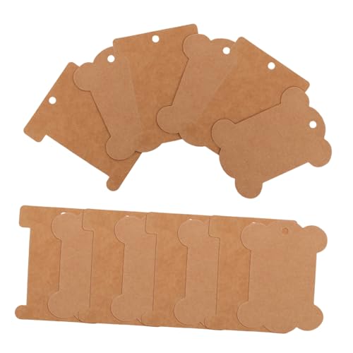 Operitacx 1 Satz Wickelplatte Diy-bastelwerkzeuge Handwerk Zubehör Kabelaufwickler Kleiderregal Dekoratives Lichtsignallicht Pflegekamm Fadenhalter Handwerkstools Kraftpapier Chocolate 80st von Operitacx