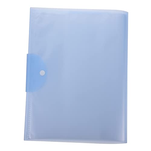 Operitacx 1 Stück 40 Mappe Testpapier-Aufbewahrungstasche Schreibtisch-Organizer Tote-Einsatz-Organizer coupon gutscheinheft folder Aktenordner für die Schule A3-Datei-Organizer Plastik Blue von Operitacx