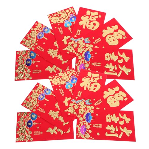 Operitacx 10 Lai Shi Feng Hong Bao Jahrespapier Rot Frohes neues Jahr-Banner Weihnachtsteller jährliche Festivalbeleuchtung frühlingsfest geschenkumschläge neujahrsgeschenk Geldumschläge von Operitacx