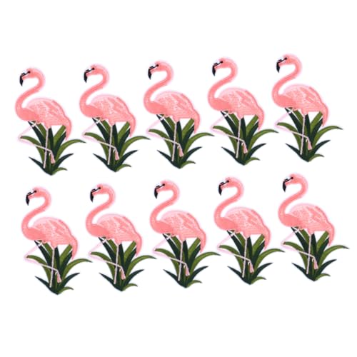 Operitacx 10 Stk Flamingo-Stickpatch lochabdeckung bügelbild Aufnäher für Jeans Hosen Patch shoe charms Flamingo-Patch bestickte Aufnäher mit Flamingos Kleidung Banner Applikationen Zubehör Operitacx 10 Stk Flamingo-Stickpatch lochabdeckung bügelbild Aufnäher für Jeans Hosen Patch shoe charms Flamingo-Patch bestickte Aufnäher mit Flamingos Kleidung Banner Applikationen Zubehör von Operitacx