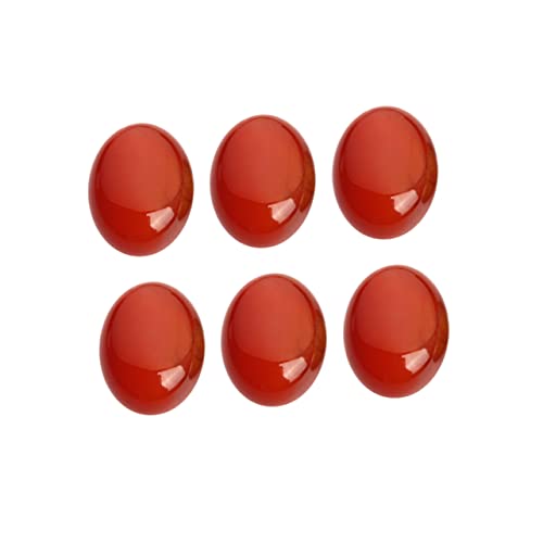 Operitacx 10 Stk Schmuck Zeit Accessoires Edelstein Bausätze Kit Zur Schmuckherstellung Aufkleber Zubehör Zur Schmuckherstellung Ringe Rubinstein-cabochons Ovale Steincabochons Rot von Operitacx