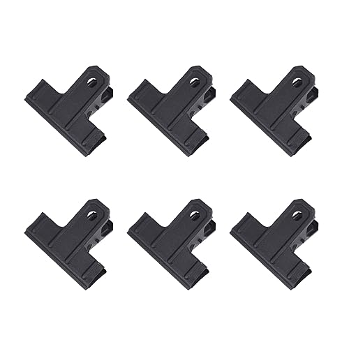 Operitacx 10 Stk Schwarze Clips Robuster Chip-tüten-clip Große Büroklammern Strapazierfähige Taschenclips Lebensmittelverschlussclips Für Die Küche S-clips Tütenverschließer Für Chips Black von Operitacx