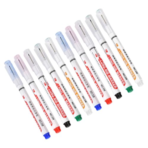 Operitacx 10 Stück Markierstifte Mit Langer Spitze Textmarker Markierstifte Tieflochmarker Konstruktionsmarker Markierstifte Mit Langer Spitze Kurvenstifte Twodwoodworking Marker Operitacx 10 Stück Markierstifte Mit Langer Spitze Textmarker Markierstifte Tieflochmarker Konstruktionsmarker Markierstifte Mit Langer Spitze Kurvenstifte Twodwoodworking Marker von Operitacx