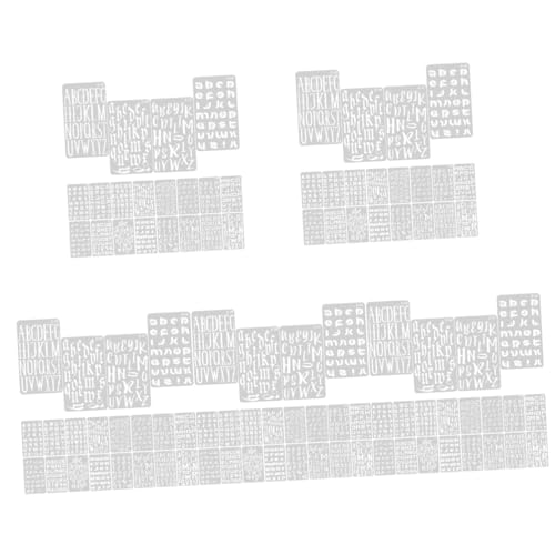 Operitacx 100 Blatt Buchstabenvorlage Buchstabenzeichnungsschablonen Buchstabenschablone Wandschablonen Zum Malen Alphabetschablone Malschablonen Haushaltssprayschablonen von Operitacx