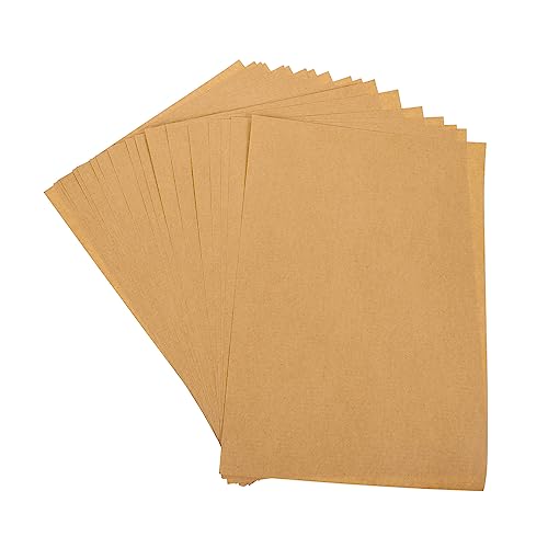 Operitacx 100 Blatt Kraft Papier Etiketten Papier Klebepapier Zum Basteln Kreis Aufkleber Etiketten Aufkleberpapier Für Drucker Etikettenaufkleber Aufkleberetiketten Kraftpapier Light Brown von Operitacx