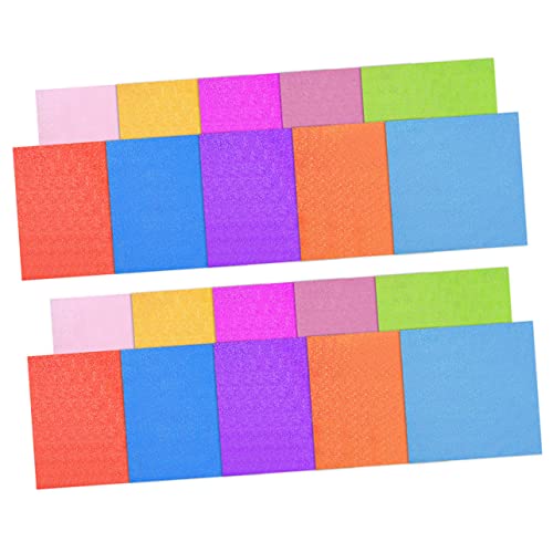 Operitacx 100 Stück Origami Faltpapier DIY Handwerkspapier DIY Zubehör DIY Papier Doppelseitiges Papier DIY Schneidpapier Büttenpapier DIY Bastelpapier Kinderspielzeug DIY Material von Operitacx