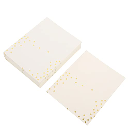 Operitacx 100St Polka Dot Hot Stamping Tischkarte Papier Tischkarten für die Tischdekoration Tischnummernkarten platzkarte business card Schilderkarten für die Hochzeit Zeltkarten Sitzkarten von Operitacx