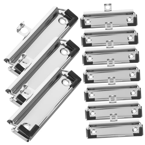 Operitacx 10 Stück Klemmbrett-clips Aus Metall Datei-befestigungsclips Binder-clips Für Bretter Büro-klemmbrett-clips Entzückende Klemmbrett-clips Dokument-befestigungsclips von Operitacx