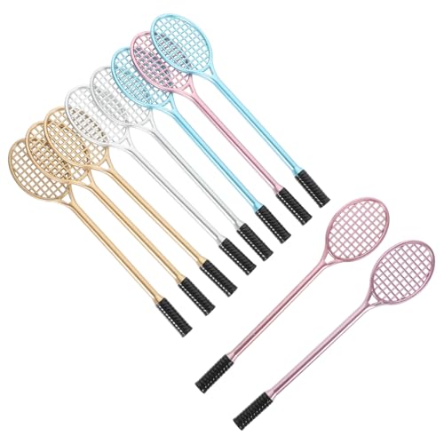 Operitacx 10St Badmintonschläger-Gelstift Gelschreiber feine Spitze Tischtennisschläger Federballschläger Stift Kugelschreiber mit Federballschläger Design Entzückende Tennisschlägerstifte von Operitacx