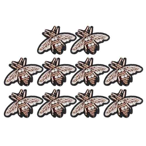 Operitacx 10St Kleidersticker mit Perlen Kinder nähen Aufkleber vorhanden Flecken für Bienen-Gastgeschenke bügeleisen Bienenförmige Applikation DIY-Stickpatches Kleidung Jacke Zubehör von Operitacx