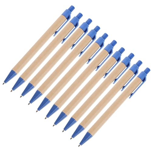 Operitacx 10St Kugelschreiber schreibutensilien büroartikel schreibwaren set pen roller stifte multi Stifte Tinte Farbtöne Schreibfeder für den Haushalt entzückende Schulstifte Papier Blue von Operitacx