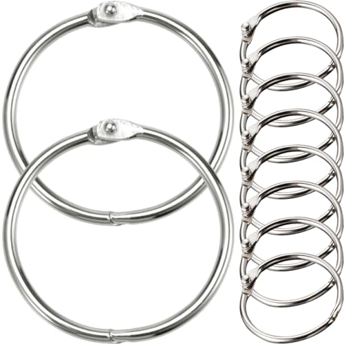 Operitacx 10St Spaltring Schlüsselbund einstellbar Halter Bindung Schulmappe schreibutensilien buchringe schlüsselring Lochung heftklammern Papierring Schlüsselring-Clips Metall Ring Eisen von Operitacx