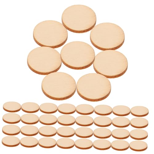 Operitacx 10sets Diy Handgemachte Holzstücke Holzarbeiten Wünschelruten Holzbearbeitungsset Diy Holzstücke Unvollendete Holzstücke Unfertiger Holzchip Holzscheiben Khaki 200pcs*10 von Operitacx