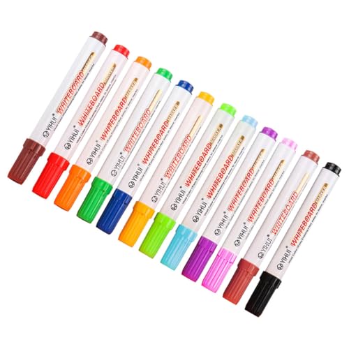 Operitacx 12 Stk Löschbarer Whiteboard-marker Aquarellstifte Für Bulk-aquarellstifte Aquarellpinsel Aquarellstifte Tragbare Aquarellstifte Weiße Tafel Mikro-aufhänger Plastik von Operitacx