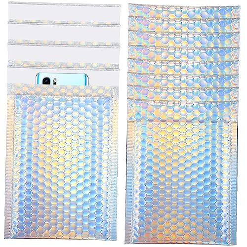Operitacx 12 Stück Selbstklebende Luftpolster Versandtaschen mit Starker Polsterung Transparent Reißfest für Sichere Paketsendungen von Schmuck Handyhüllen und Kleinen Wertgegenständen Operitacx 12 Stück Selbstklebende Luftpolster Versandtaschen mit Starker Polsterung Transparent Reißfest für Sichere Paketsendungen von Schmuck Handyhüllen und Kleinen Wertgegenständen von Operitacx