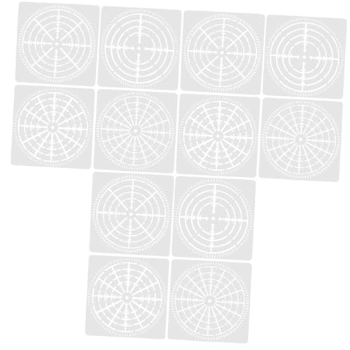 Operitacx 12 Stück Spinnennetz Vorlage Dekorative Mandala Punkt Vorlagen Kompakte Mandala Punkt Schablonen Wiederverwendbare Schablonen Tägliche Schablonen DIY Zubehör von Operitacx