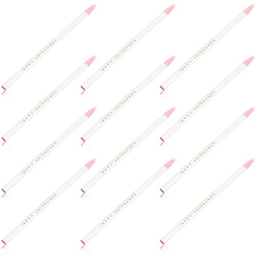 Operitacx 12st Textmarker Bleistift Basierend Markierungen Eyeliner-stift Profi-marker Punkt Schwammwischerstifte Eyelinerstifte Radiergummis Porzellan-marker Pastell Weiß Wachsmalstift von Operitacx