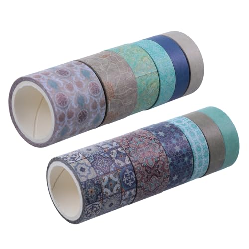 Operitacx 12st Washi-tape Süßes Band Entfernbares Vinyl Klebstoff Aufkleber Verwaschenes Klebeband Spender Magnetband Streifen Klebrig Scrapbooking Teppichband Bastelband Sammelalbum Papier von Operitacx