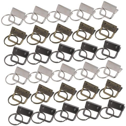 Operitacx 150 Stück Schwanzclip-gürtelclip Von Schlüsselanhängern Schlüsselanhänger-hardware Mit Schlüsselring Schlüsselanhänger, Hardware-schlüsselanhänger Gurtbandhandwerk Eisen von Operitacx