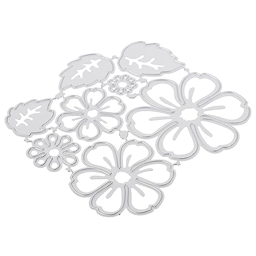 Operitacx 1Stk Blumenprägestempel Beige Quastenformen lahm monochrome Lidschattenpalette kraftpapier craft paper schablonen Stanzformen aus Metall DIY stirbt schimmel Kohlenstoffstahl von Operitacx