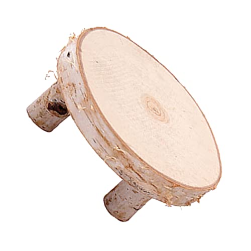 Operitacx 1Stk Massive holzverzierungen Innendekoration hocker kerzenhalter Tischstativ Mini-Hocker Tischdekorationen rustikale bookend Gartenkunstverzierung Kerzenständer aus Holz hölzern von Operitacx