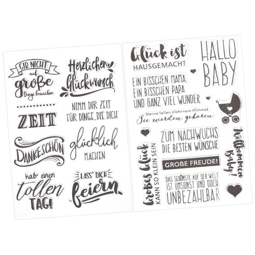 Operitacx 2 Blätter Handstempel Scrapbook-aufkleber Für Erwachsene Pergament Sammelalbum Punkt Scrapbooking-zubehör Lesezeichen Zeitschrift Schrott Buchstabenaufkleber Journaling Kieselgel von Operitacx