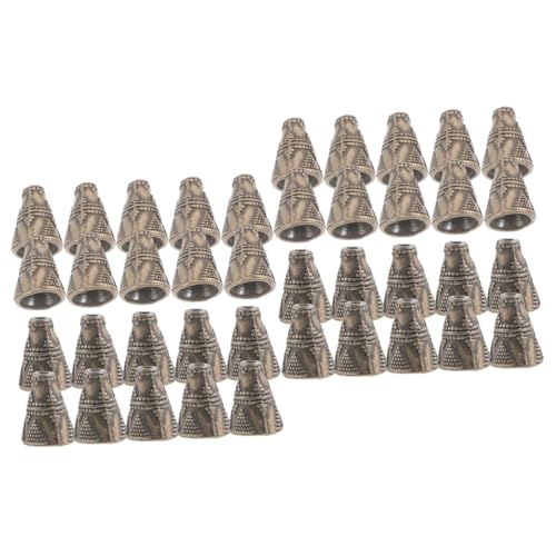 Operitacx 2 Packungen Antikes Bronze Schornstein Perlen Zubehör Strass Bastelperlen Halskette Schmuckherstellung Perlen Edelsteine Ketten Tonperlen Set Alphabet Perlen Sets von Operitacx