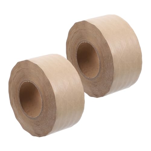 Operitacx 2 Rollen Klebeband aus Kraftpapier Abdeckband aus Papier Geschenkband Wasserklebeband Klebeband für Kunstwerke Dichtungsmaterial Verpackungsklebeband für den Haushalt Brown von Operitacx