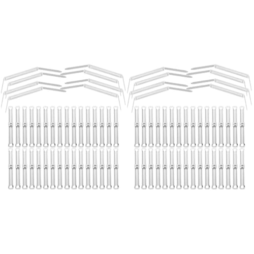 Operitacx 2 Sätze Doppellochbindung Aus Metall Große Bindeklammern Papiermechanismus Bulldogge-clips Büroartikel Büromaterial Tagebuchbinder Mit 2 Löchern Metallbinder Silver 150 Stück * 2 von Operitacx