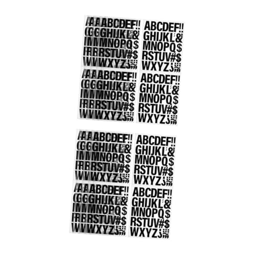 Operitacx 2 Sätze Eisenbuchstaben Alphabet-aufkleber Aufkleber Für Kleidung Buchstabenaufkleber Klein Applikationen Für Kleidung Große Buchstabenaufkleber Vinyl Black 10 Blatt * 2 von Operitacx