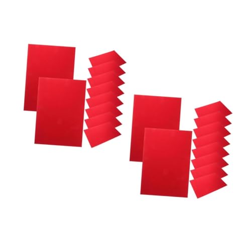 Operitacx 2 Sätze Glitzerpapier Glänzendes Papier Glitzerkartonpapier Glänzendes Origami-papier Funkelnpapier Origami-papierstreifen Rot 10 Stück * 2 von Operitacx