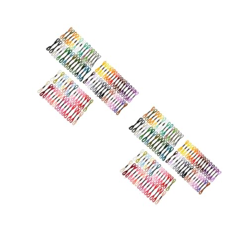 Operitacx 2 Sätze Kreuzstichfaden Stickerei Nähen Stoff Stickgarn Kreuzstich-Set Strickmaschine Tuch Stickfaden Nähnadel Stickmaschine Quilten Colorful Polyester 100 Stück * 2 von Operitacx