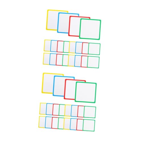 Operitacx 2 Sätze Löschbares Etikett Magnetische Regaletiketten Magnetische Schranketiketten Magnetisches Whiteboard Trocken Abwischbare Karten Weich Magnetisch 16 Stück * 2 von Operitacx