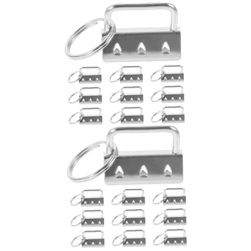 Operitacx 2 Sätze Metall Gurtband Endclip Armbänder Hardc Schlüsselband Handgelenkband Werkzeuge Schlüsselbänder Schlüsselanhänger Zubehör Armband Schlüsselanhänger 10 Stück * 2 von Operitacx