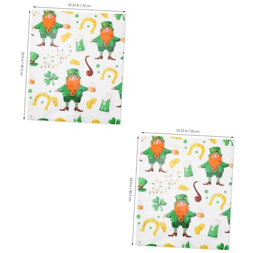 Operitacx 2 Sätze Sublimationsfolie Puffs Wärmeübertragungspapier Gold Jacken Jäckchen Bügeleisen St. Patricks Day Wärmetransfer-vinyl Transferpapier Für T-shirts Aufbügeln Green 3 Blatt * 2 von Operitacx