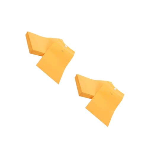 Operitacx 2 Sätze Umschlag Klappumschläge Dokumentenumschläge Kleine Umschläge Verschließbare Umschläge Elegante Umschläge Geldumschläge Kleine Münzumschläge Kraftpapier Yellow 100 Stück * 2 von Operitacx