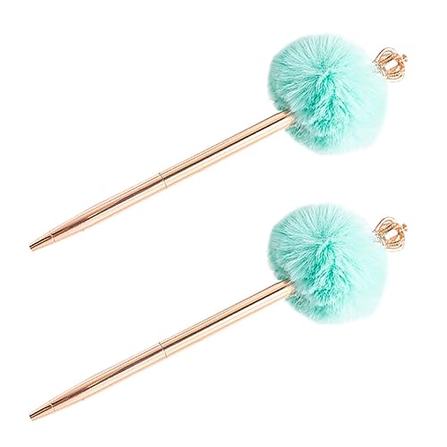 Operitacx 2 Stück Kugelschreiber Kugelschreiber Pompon Schilderstift Flauschiger Stift Kugelschreiber Mädchen Stift Schilderstifte Pompom Stift Fuzzy Stift Lernstift Schreibstift von Operitacx