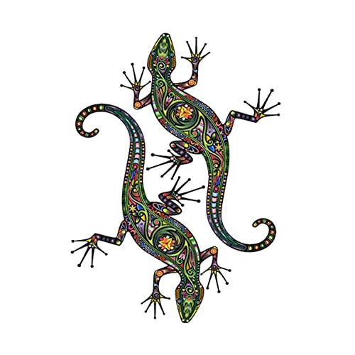 2 Stücke Wand Gecko Wandaufkleber Wandtattoos Haustier Wandaufkleber Aufkleber Cartoon Tier von Operitacx