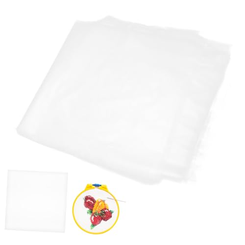 Operitacx 20 Blätter wasserlösliche Folienstickerei Stabilisator für Stickereien Stickstabilisator embroidery fabric Wasserlösliches Stickpapier Papier auflösen Stickerei-Transferpapier von Operitacx