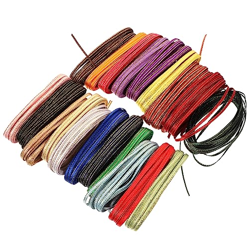 Operitacx 20 Rollen Weihnachtsgeschenkband seidenband ribbon DIY-Geschenkband dekobänder ripsband verschleißfestes Verpackungsband elastisches Band Valentinsband DIY Bastelband Polyester von Operitacx