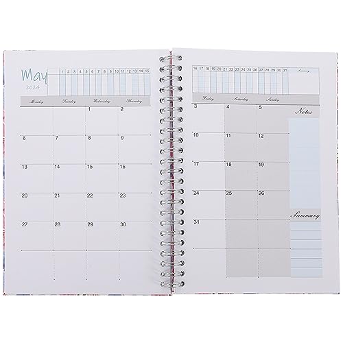 Operitacx 2024 studienplaner schülerplaner the notebook buch Terminkalender organizer Budget Kalenderplaner Taschennotizbuch finanziell Spiral- Studentenplaner monatlicher Notizblock Papier von Operitacx